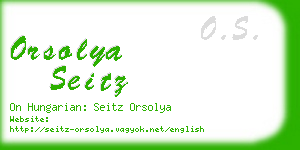 orsolya seitz business card
